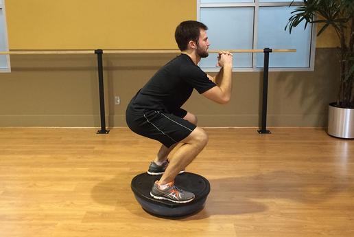 BOSU ball squats